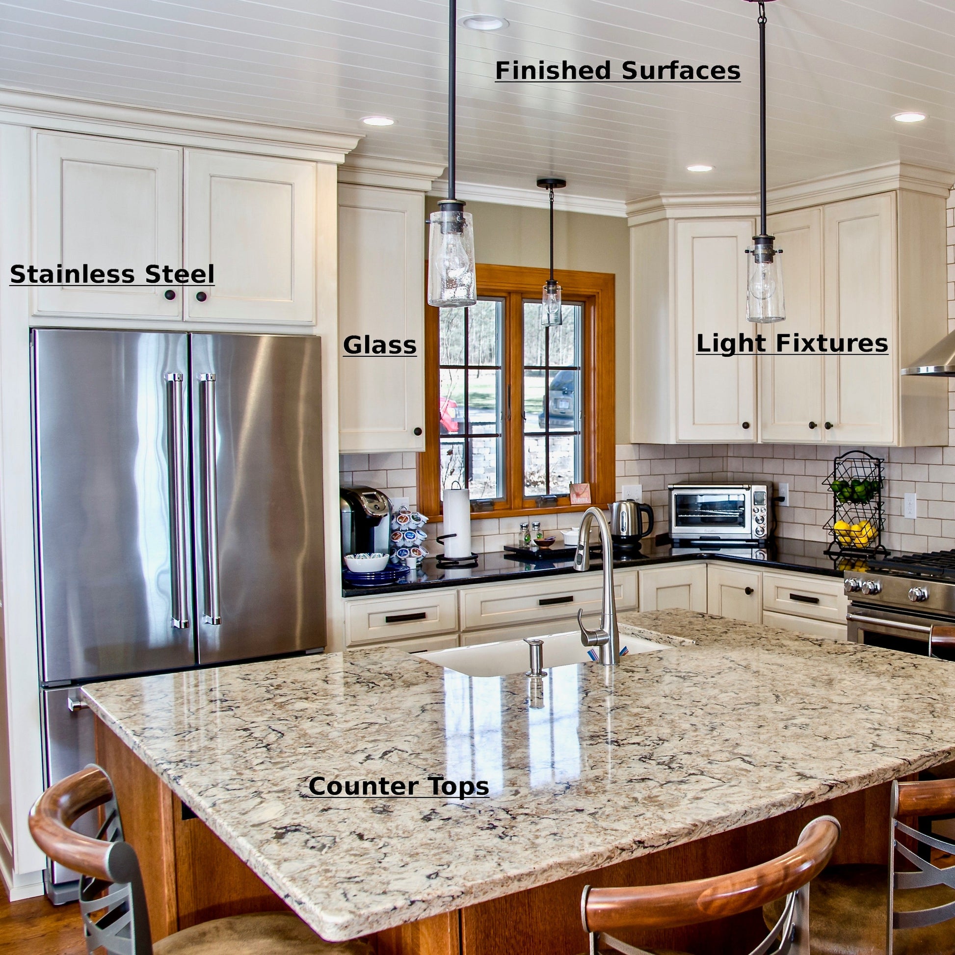 Surfaces to use True Green Organics Tangerine Clean All Purpose Cleaner: stainless steel refrigerator and appliances, tile, light fixtures, counter tops, glass, finished surfaces